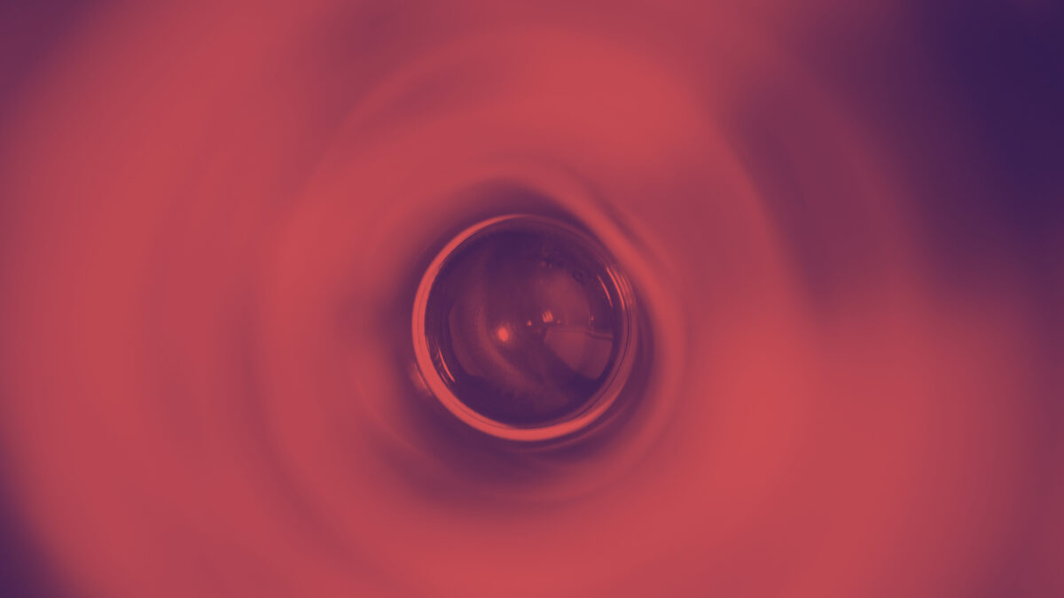 Nahaufnahme Rotwein im Glas Kadarka